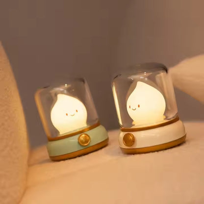 Mini Desktop LED Cute Night Lamp USB Rechargeable Portable Cartoon Table Lamp_2