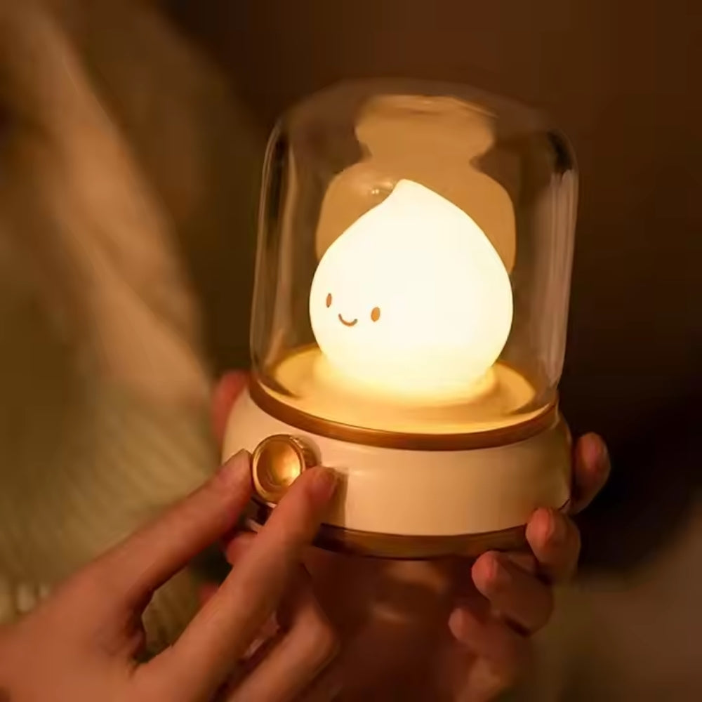 Mini Desktop LED Cute Night Lamp USB Rechargeable Portable Cartoon Table Lamp_5