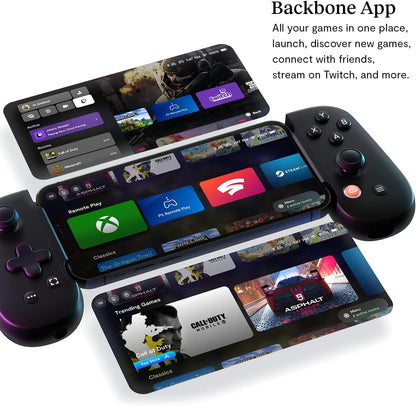 BACKBONE One Mobile Gaming Controller for Android and iPhone 15/16 Series (USB-C)